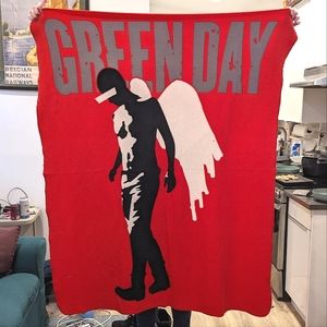 Green Day Fleece Throw Blanket